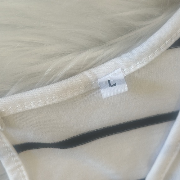 Women's Summer Sleeveless Scoop Neck Strips Beach Jumpsuit Rompers with Pockets - Picture 8 of 8